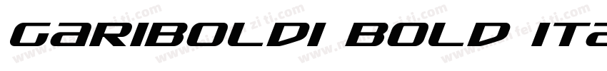 gariboldi bold itali字体转换